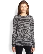 Equipment Sloane Tiger-Print Sweater - Lyst