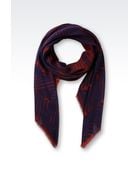 Giorgio Armani Scarf In Modal And Cashmere - Lyst