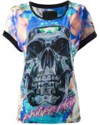 Philipp Plein Embellished T-Shirt - Lyst