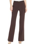 Calvin Klein Straight-Fit Belted Trousers - Lyst