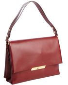 Celine Pre-Owned: Red Calfskin Shoulder Bag - Lyst