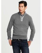 Banana Republic Colorblock Half Zip Pullover - Lyst