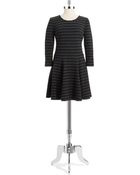 Eliza J Striped Fit And Flare Dress - Lyst