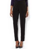 Lauren by Ralph Lauren Skinny Jersey Pants - Lyst