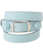 Balenciaga Coated Stud Classic Wrap Bracelet - Lyst