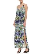 Milly Multi-Leopard-Print Maxi Dress - Lyst