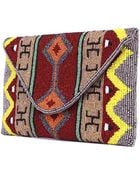 Akira Black Label Sarama Hand Beaded Clutch - Lyst