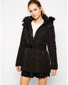 Oasis Long Quilted Jacket - Lyst