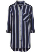 Topshop Stripe Oversized Shirt - Lyst