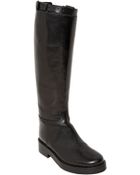 Ann Demeulemeester 50Mm Brushed Leather Riding Boots - Lyst