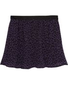 Karl Lagerfeld Sidonie Leopard-Print Chiffon Mini Skirt - Lyst