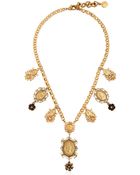 Dolce & Gabbana Gold Plated Metal Pendant Necklace - Lyst