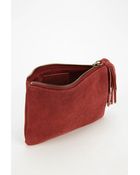 BDG Suede Tassel Zip-Pouch - Lyst