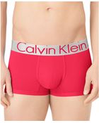 Calvin Klein Mens Steel Microfiber Low-rise Trunks - Lyst