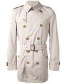 Burberry Brit Trench Coat - Lyst