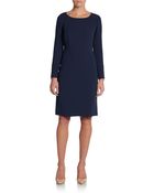 Lafayette 148 New York Lucida Leather-Trimmed Dress - Lyst