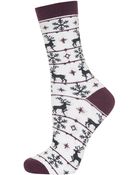 Topshop Reindeer Fairisle Ankle Socks - Lyst