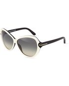 Tom Ford Colorblock Acetate Butterfly Sunglasses - Lyst
