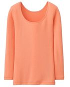 Uniqlo Women Heattech Scoop Neck Long Sleeve T-Shirt - Lyst