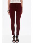 Forever 21 Corduroy Skinny Pants - Lyst