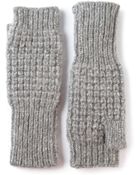 Duffy Knitted Fingerless Mittens - Lyst