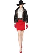 Lanvin Leopard Nappa Leather Biker Jacket - Lyst