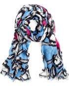 Diane von Furstenberg Poppy Leopard Hanovar Scarf - Lyst