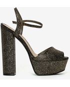 Nasty Gal Shoe Cult Party Hard Platform - Gold - Lyst