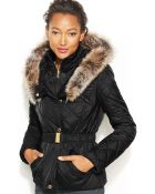 Rachel Rachel Roy Faux-Fur-Trim Puffer Bomber Jacket - Lyst