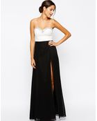 Lipsy Bandeau Embellished Maxi Dress - Lyst