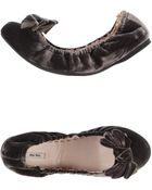 Miu Miu Ballet Flats - Lyst