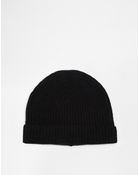 Asos Cashmere Beanie Hat - Lyst