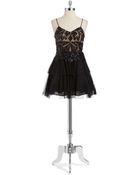 Betsy & Adam Sequined Party Dress - Lyst