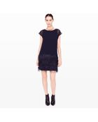 Club Monaco Benita Feather Dress - Lyst