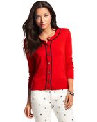Tommy Hilfiger Tipped Cardigan - Lyst