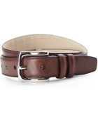 Cole Haan Stitched Edge Leather Belt - Lyst