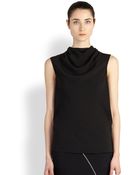Rick Owens Bonnie Cowl-Neck Blouse - Lyst