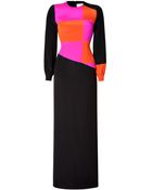 Roksanda Ilincic Silk Colorblock Gown - Lyst