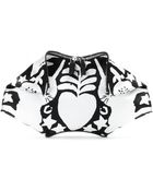 Alexander McQueen De Manta Printed Satin Clutch - Lyst