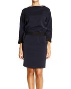 Armani Jeans Dress Straight Stretch With Belt - Lyst