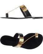 Casadei Thong Sandal - Lyst