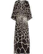 Roberto Cavalli Gaia Printed Silk-Chiffon Kaftan - Lyst