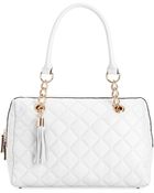 Calvin Klein Geneva Quilted Leather Satchel - Lyst