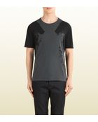 Gucci Equestrian Print Cotton Jersey T-Shirt - Lyst