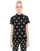 American Retro Hetan Printed Silk Top - Lyst