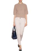 Brunello Cucinelli Cashmere Chunky Knit Pullover - Lyst