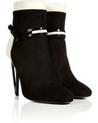 Fendi Suede/Leather Ankle Boots - Lyst