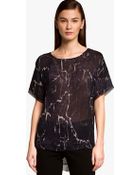 Halston Flounce Back Top - Lyst