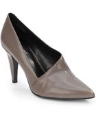 Nine West Proud Mama Leather Point Toe Pumps - Lyst