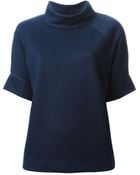 By Malene Birger Funnel Neck Top - Lyst